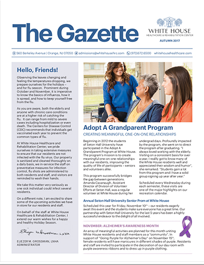 AUTUMN 2017 NEWSLETTER