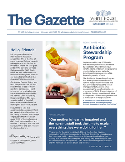 SUMMER 2017 NEWSLETTER